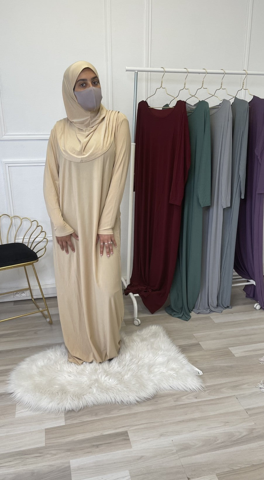 Robe prière à enfiler jersey - Sable