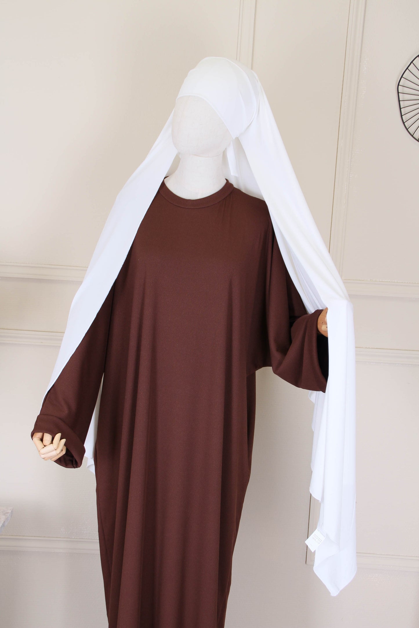 Hijab à nouer jersey premium - Blanc