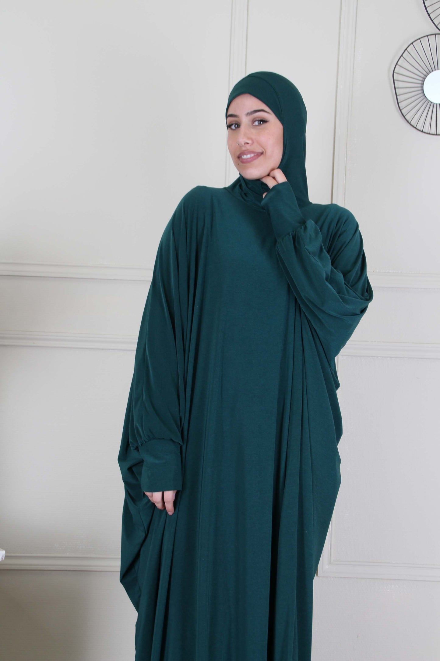 Robe prière papillon jersey - Vert foncé