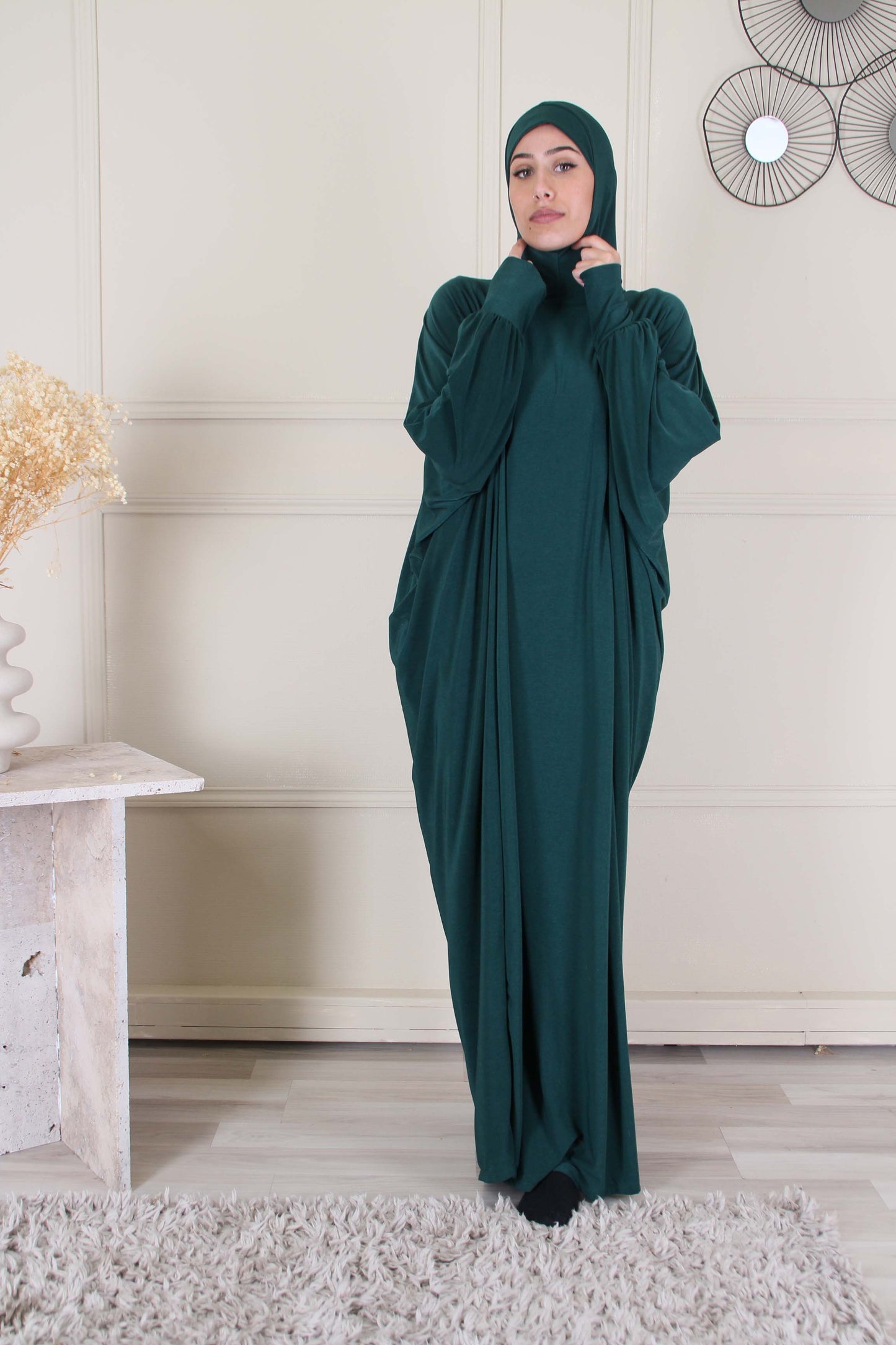 Robe prière papillon jersey - Vert foncé