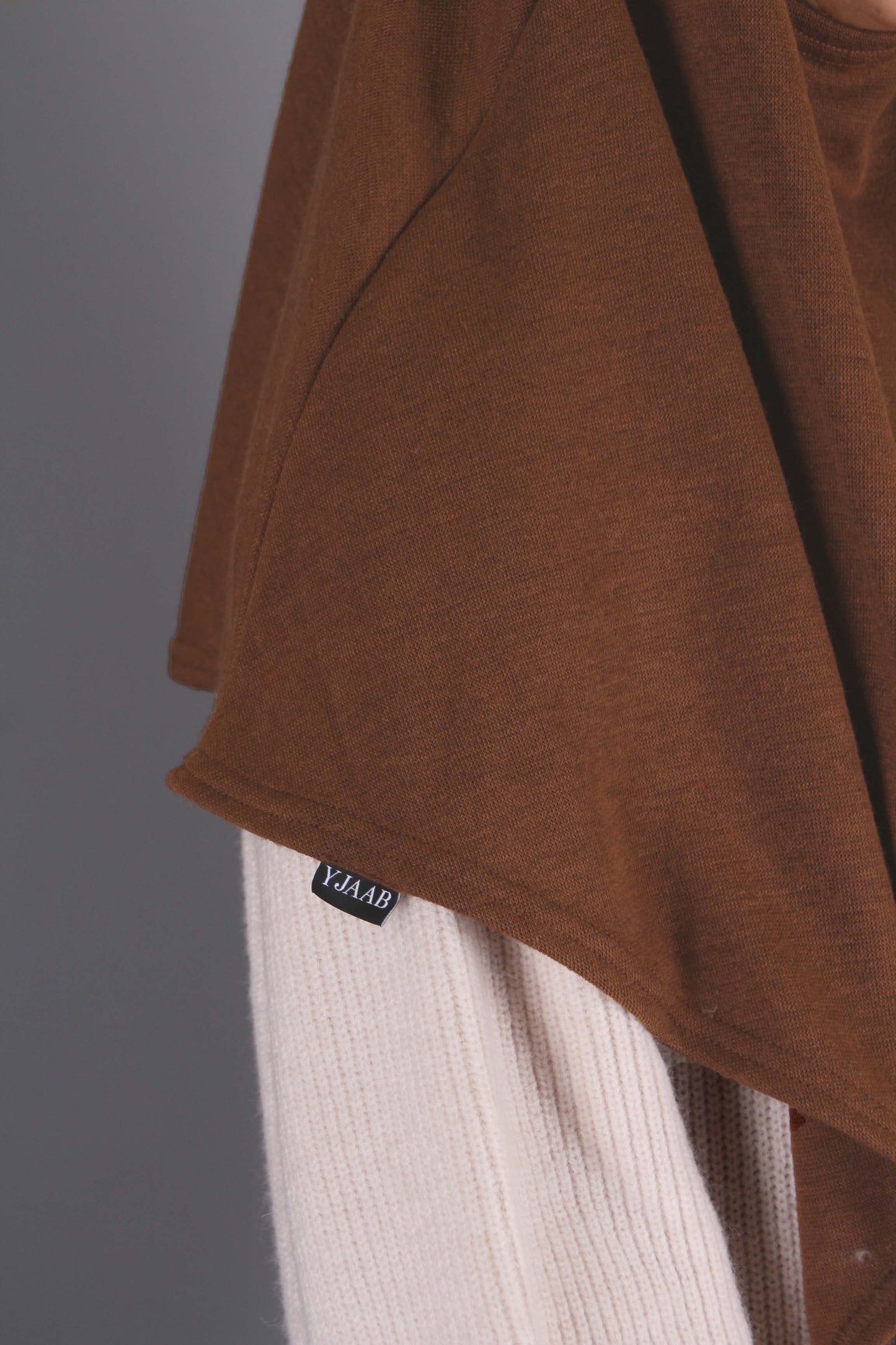 Khimar laine à enfiler- Russet