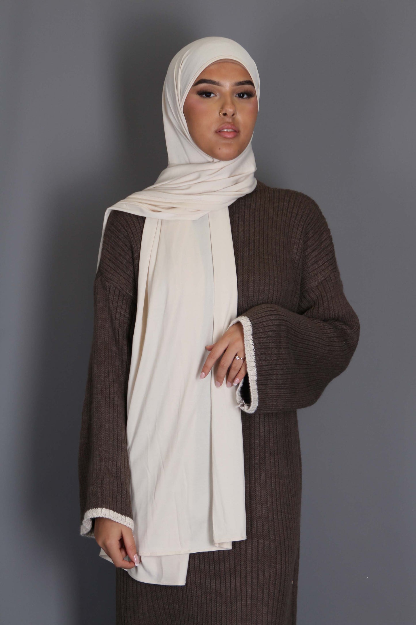 hijab jersey premium - Beige