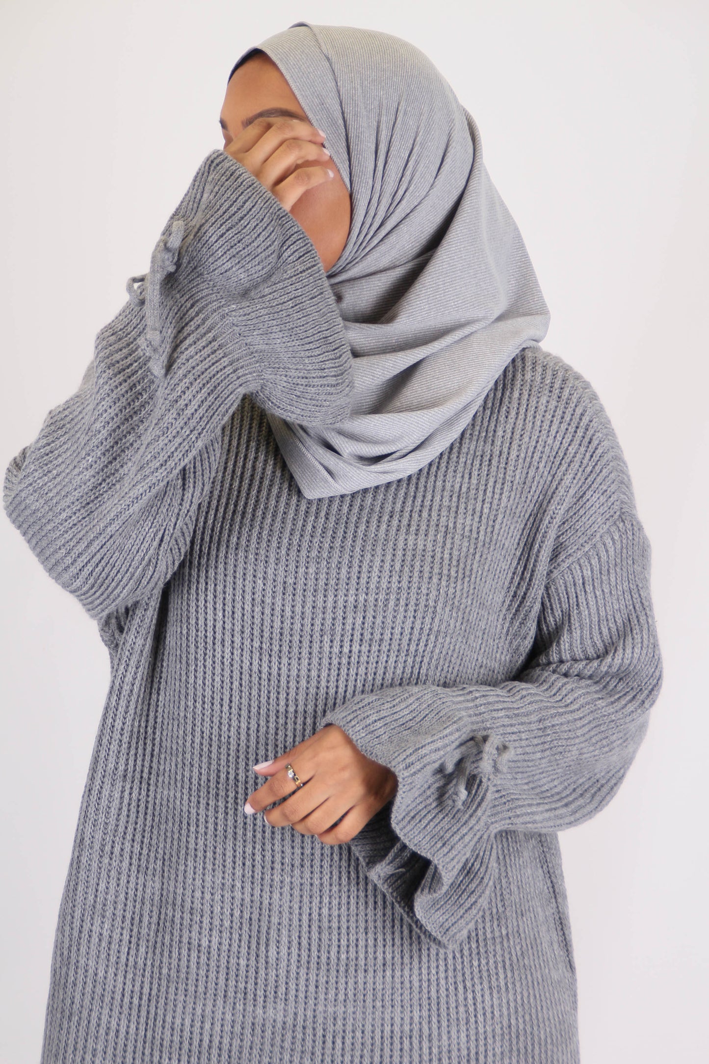 Robe pull tulipe - Gris