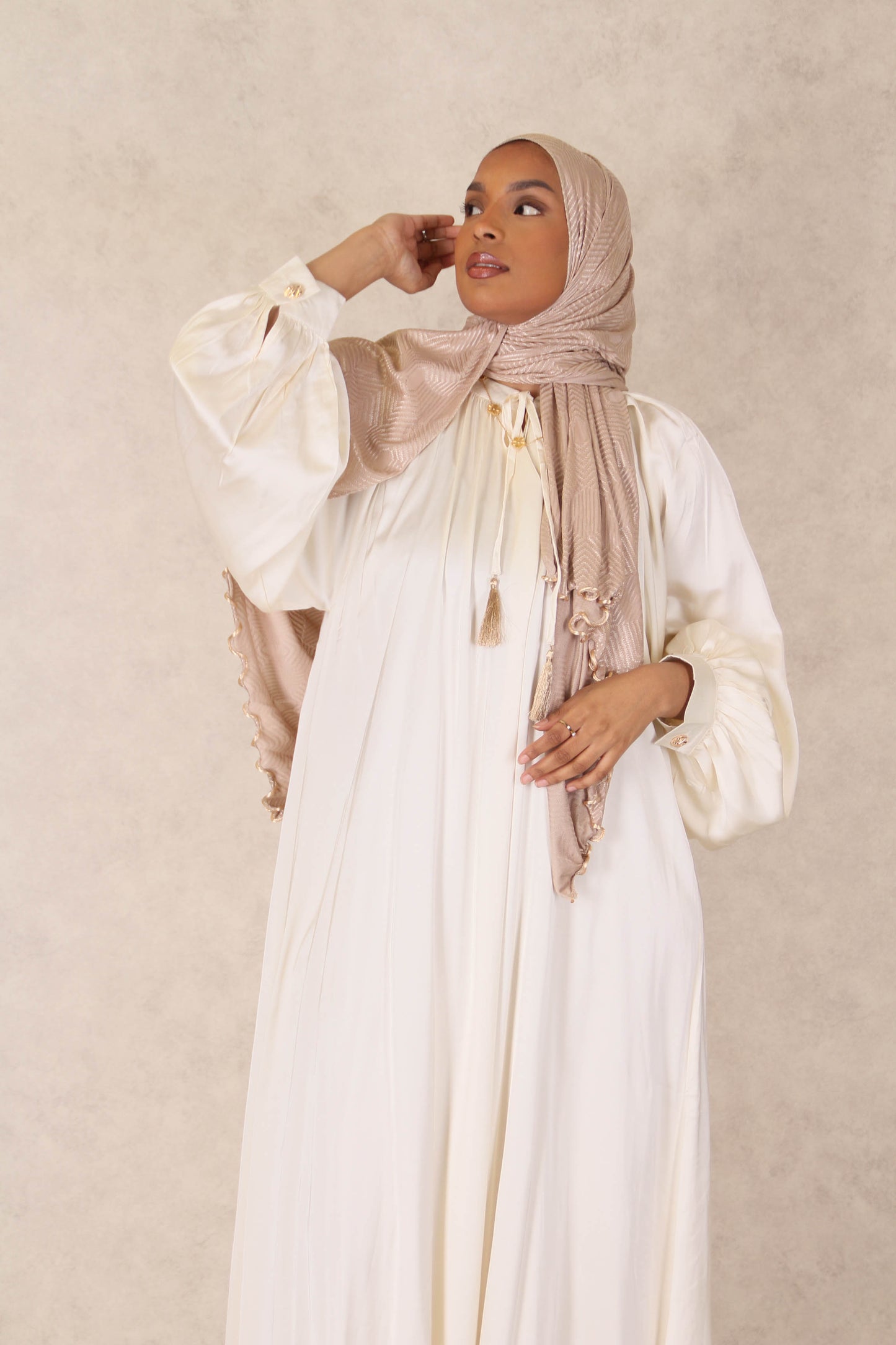 Robe Durrah - Beige perlé