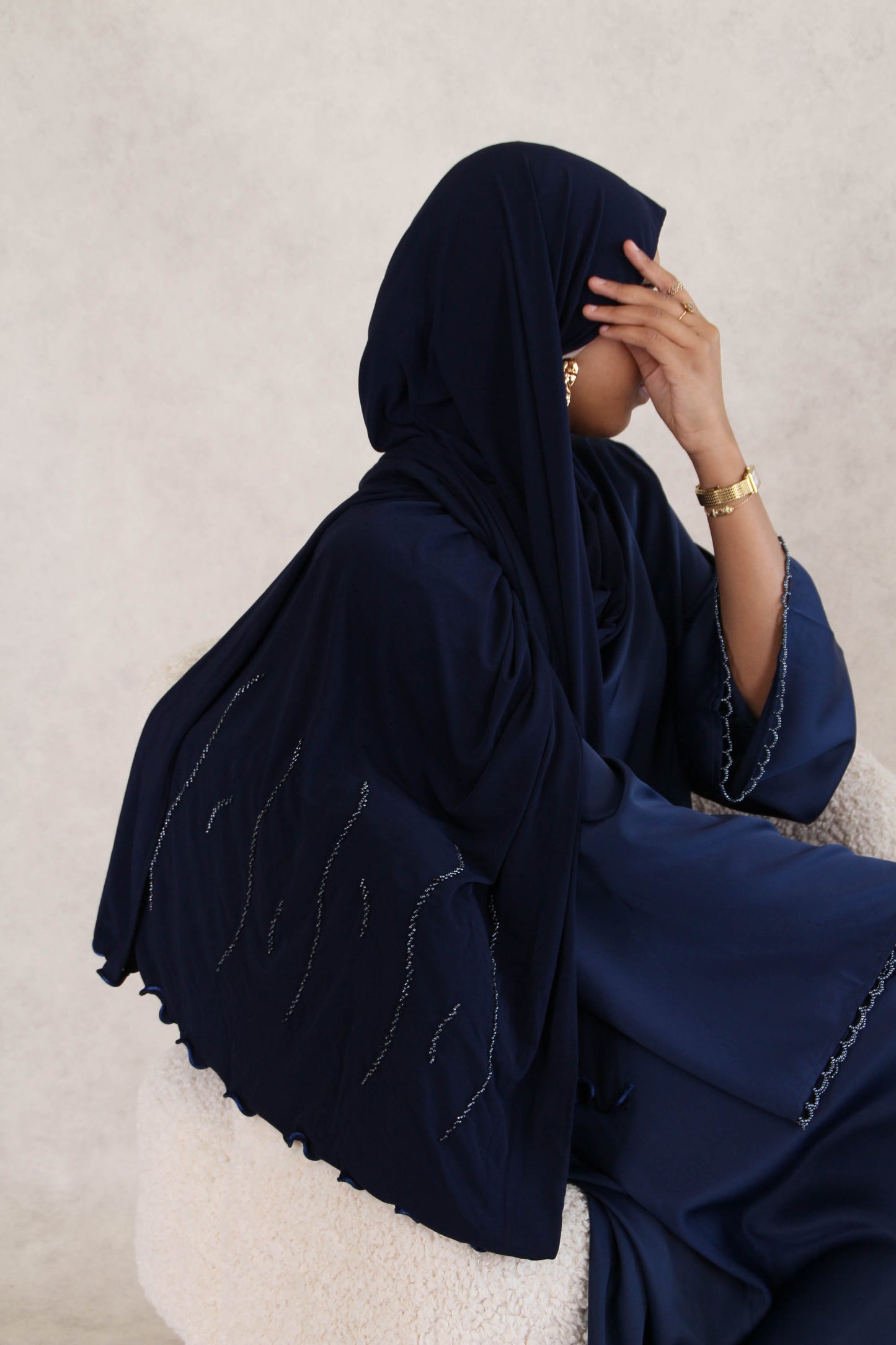 Hijab Jawhara - Bleu nuit