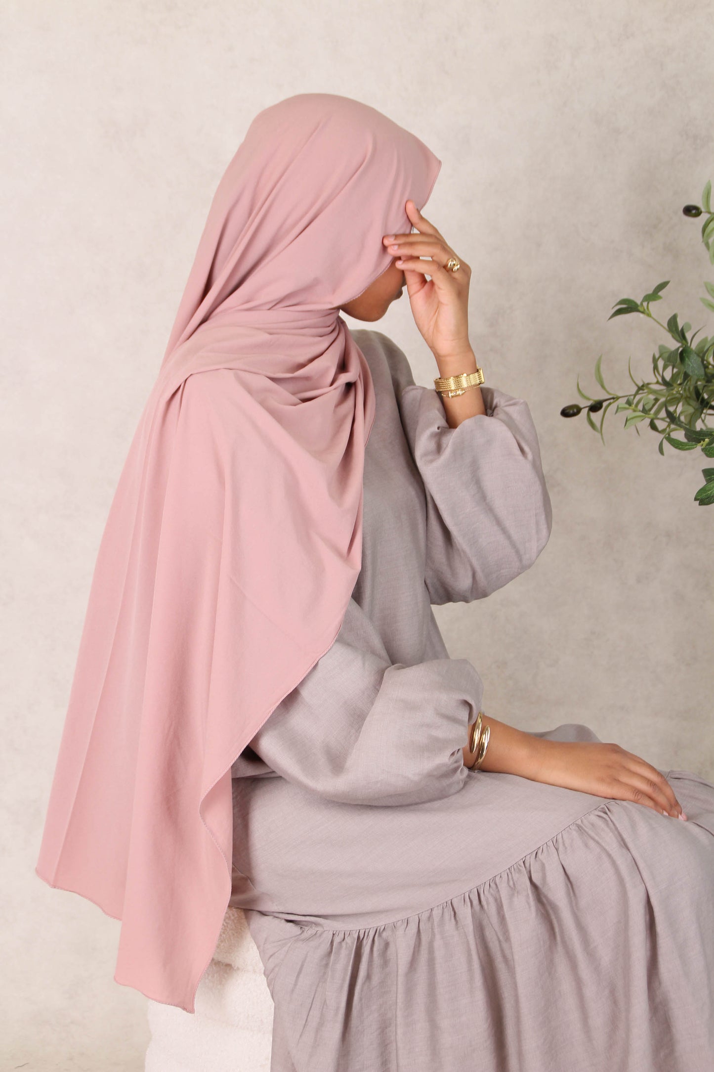 Hijab summer - Dusty rose