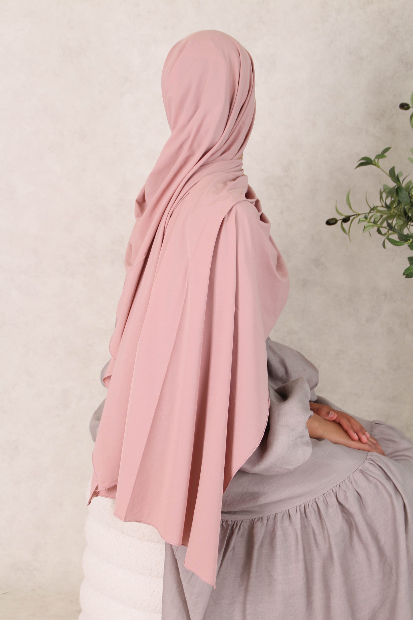 Hijab summer - Dusty rose