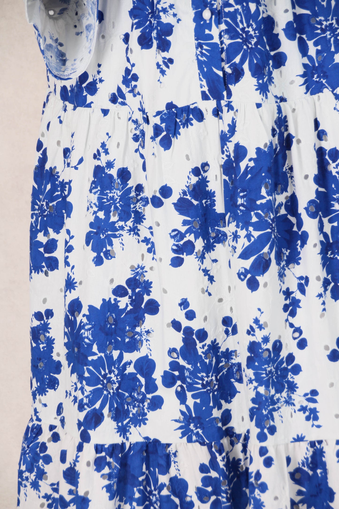Robe Coton Fleurie Royal