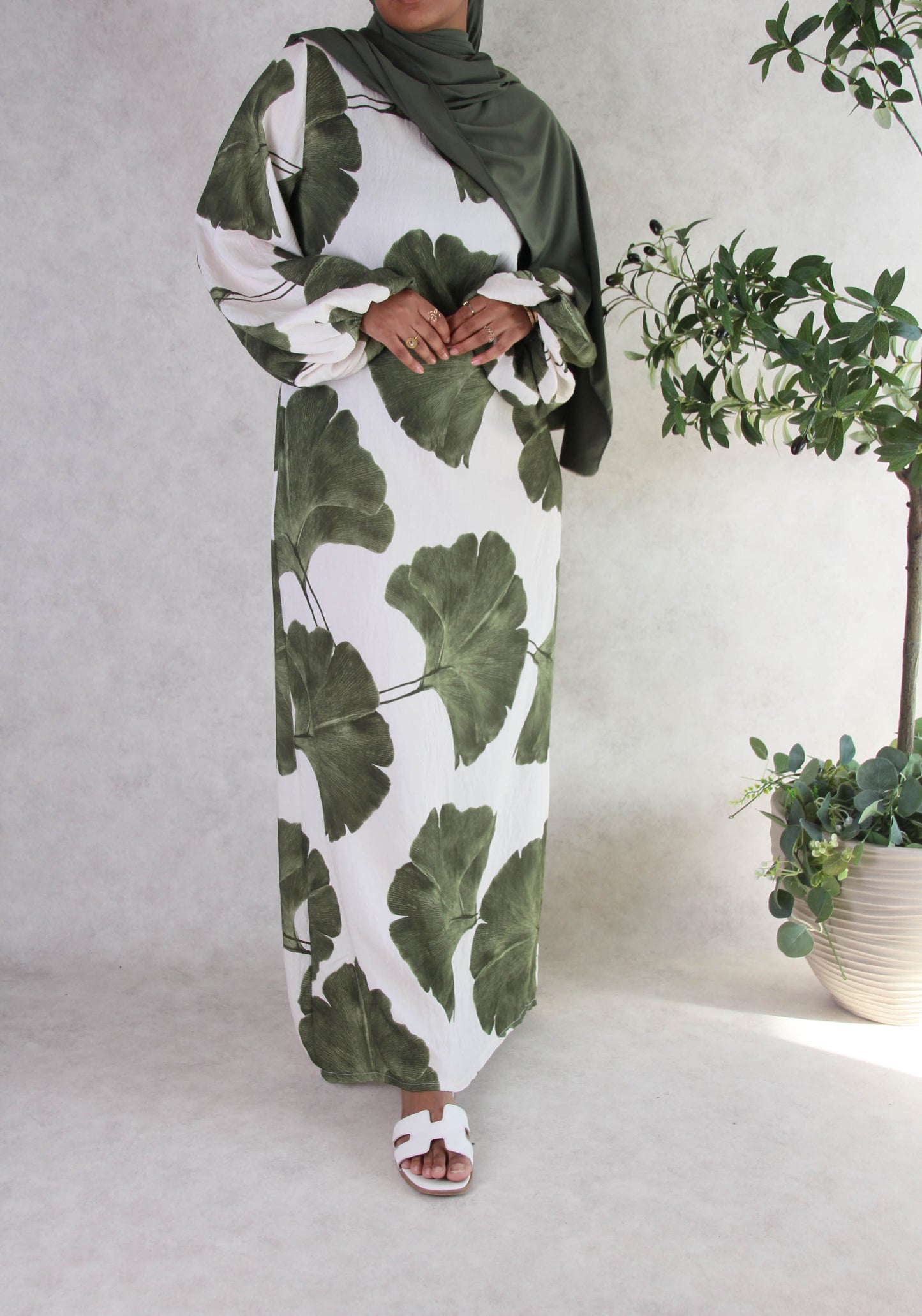 Robe Taha'a Feuilles vertes