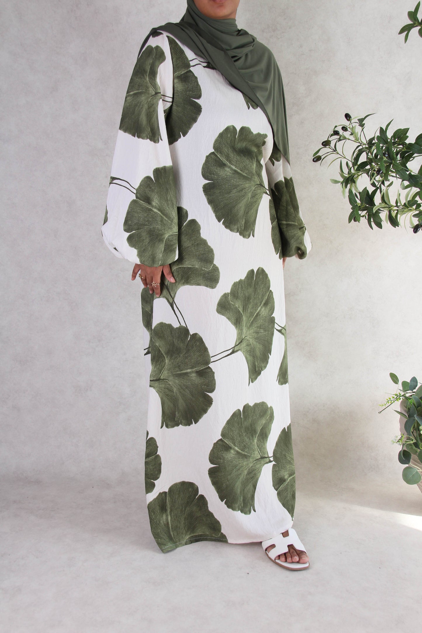 Robe Taha'a Feuilles vertes