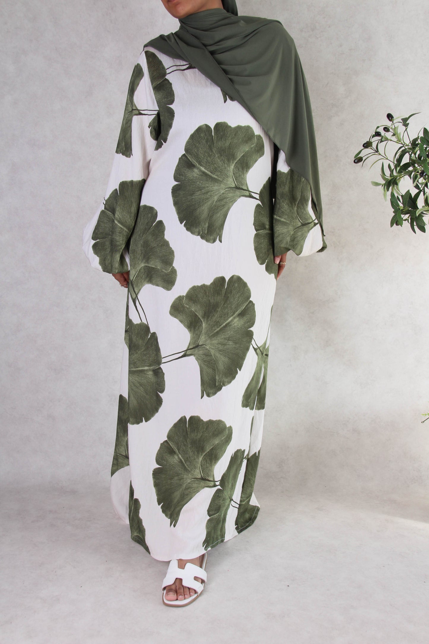 Robe Taha'a Feuilles vertes