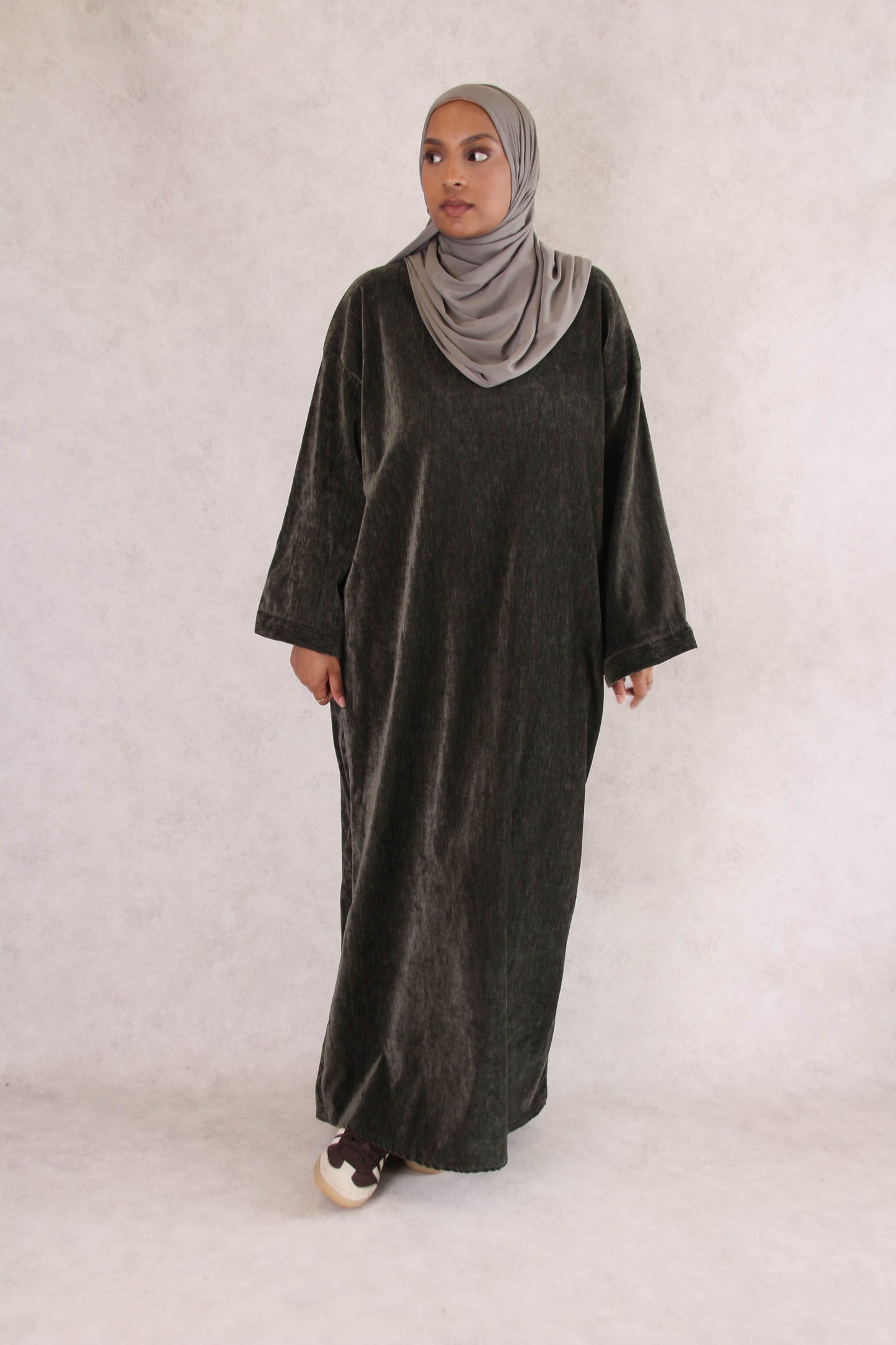Robe d’Hiver Douce – Kaki