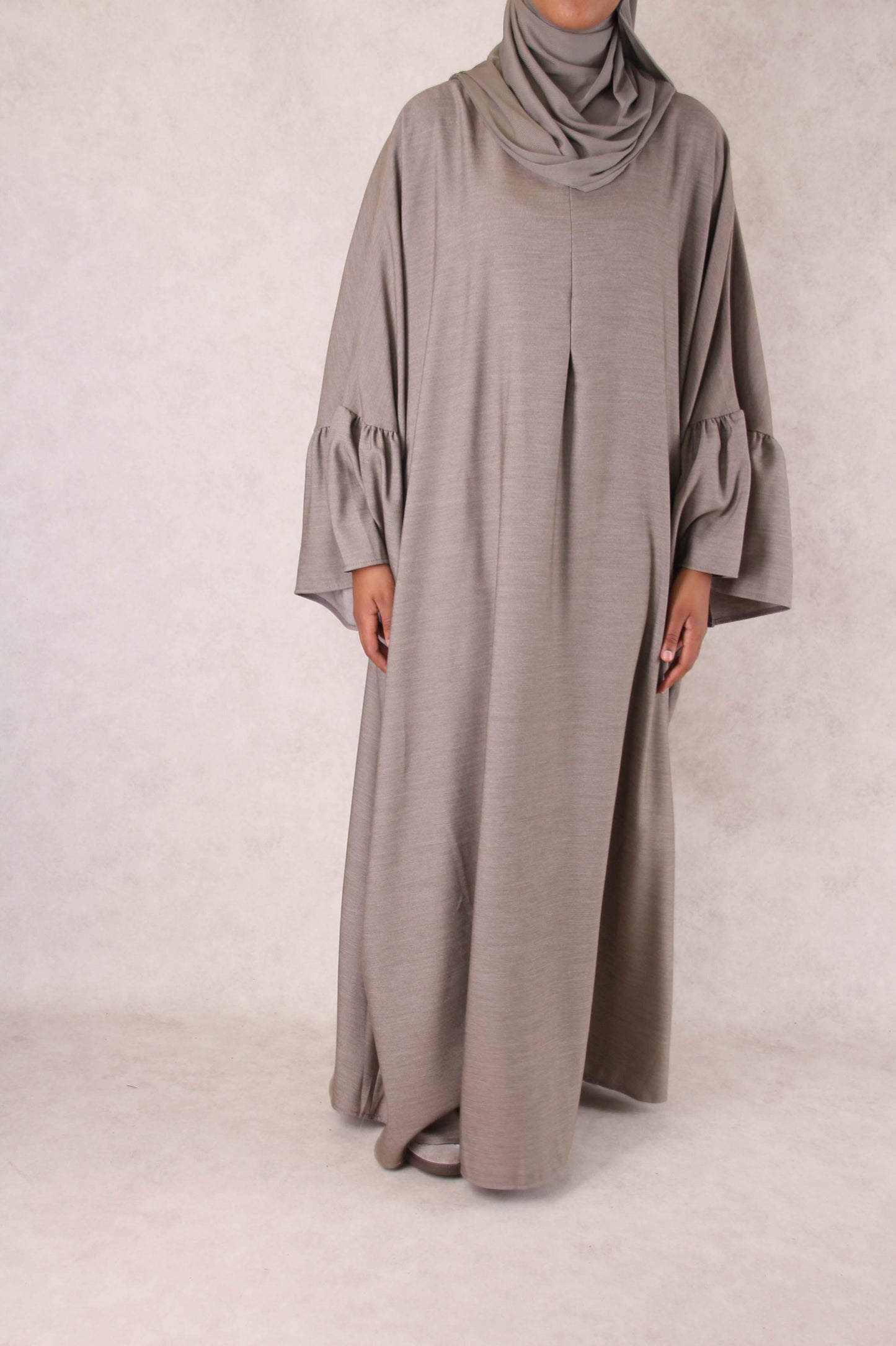 Abaya taqiyah - taupe doux