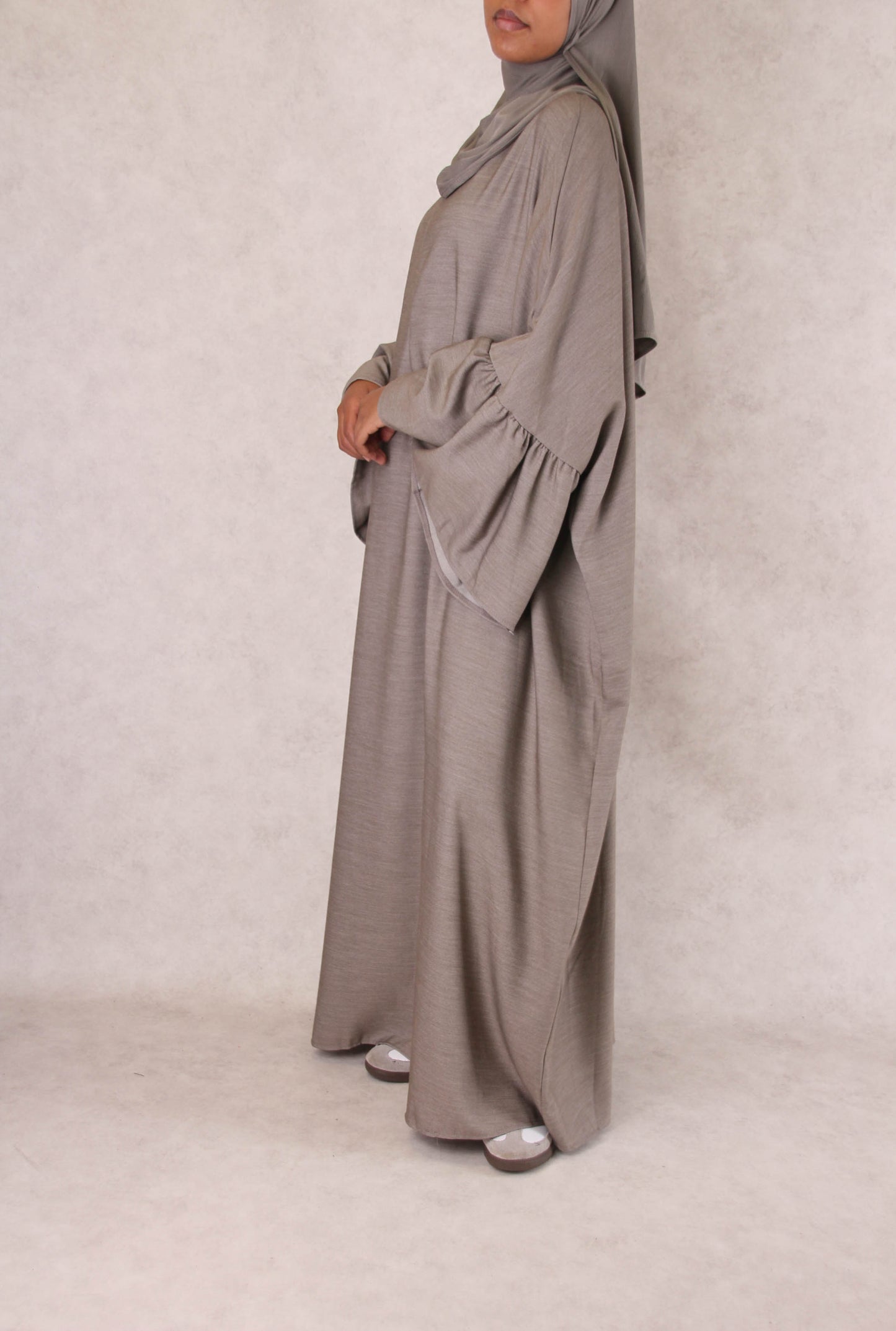 Abaya taqiyah - taupe doux