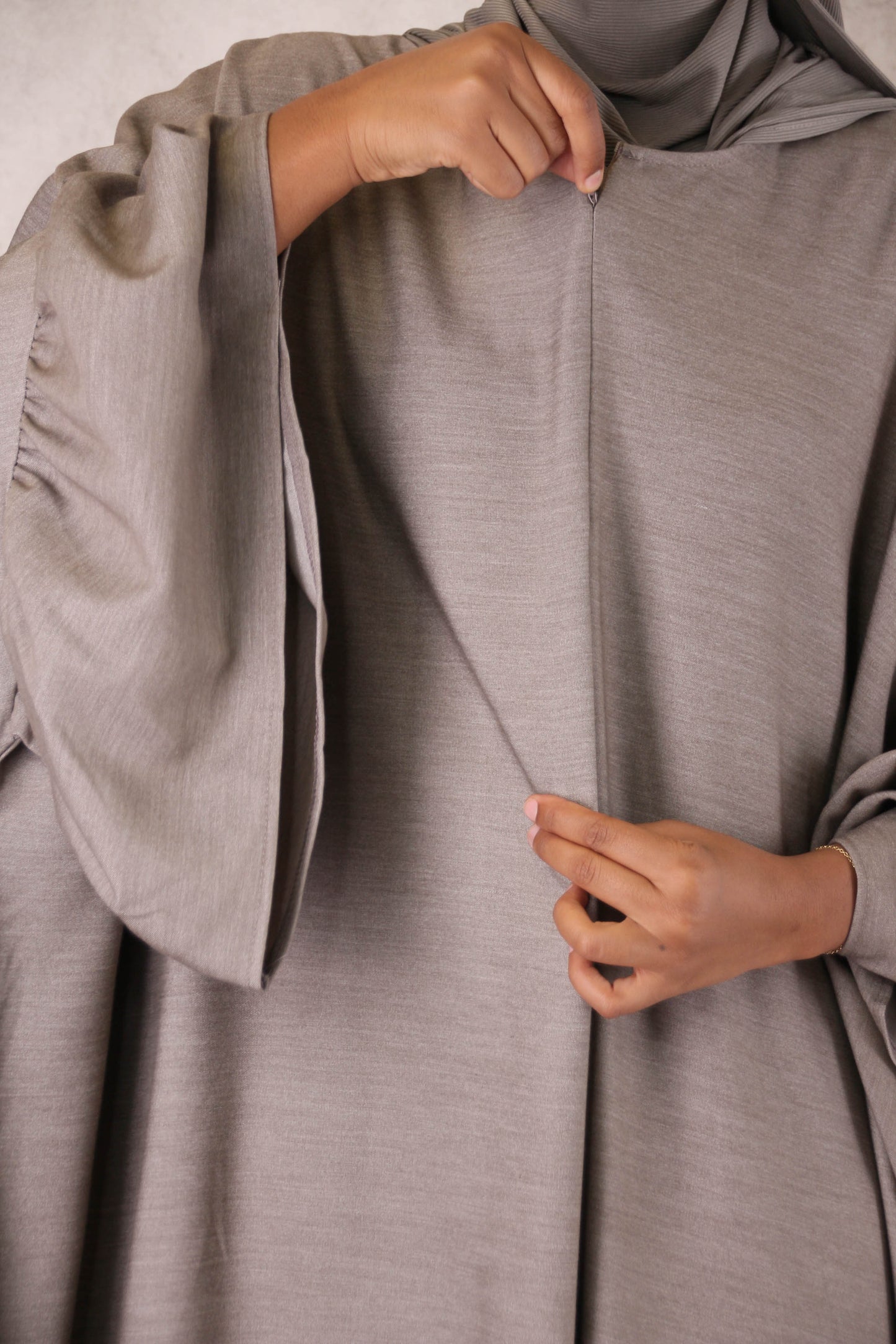 Abaya taqiyah - taupe doux