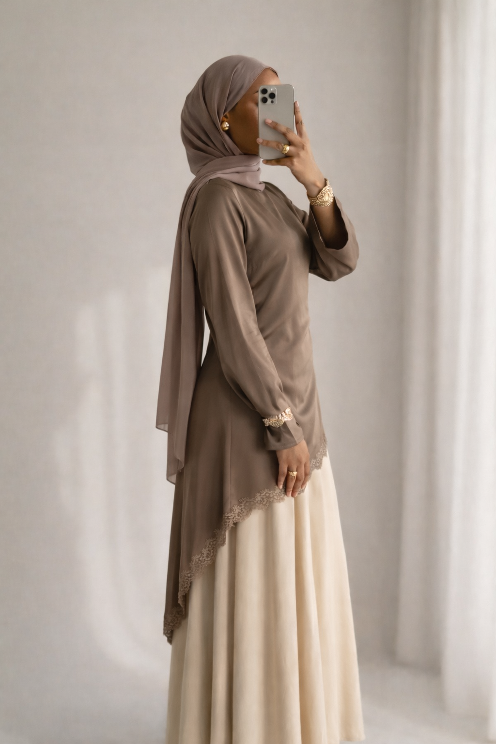 Tunique Iris -  Taupe foncé