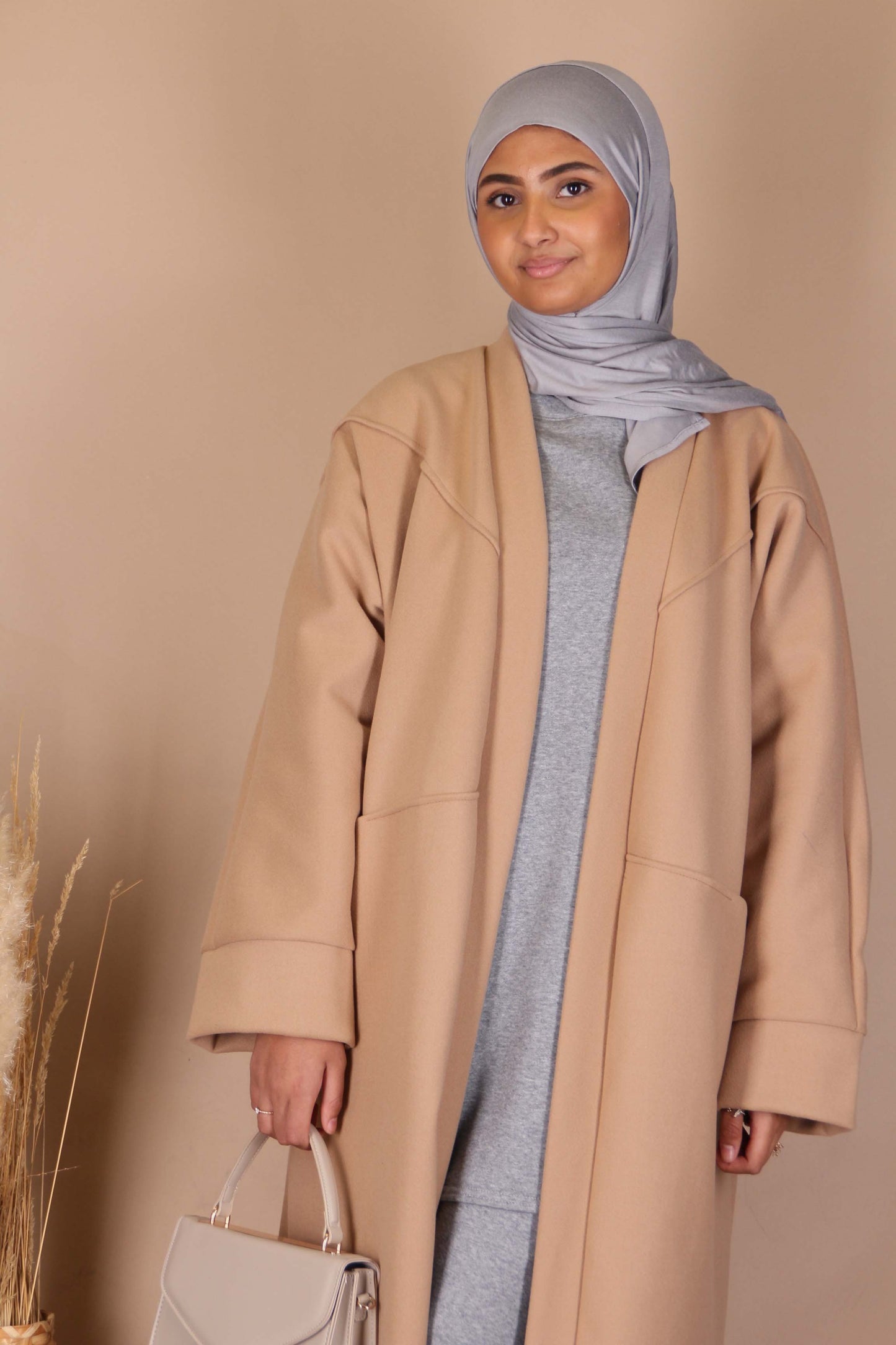 Manteau long oversize - Camel