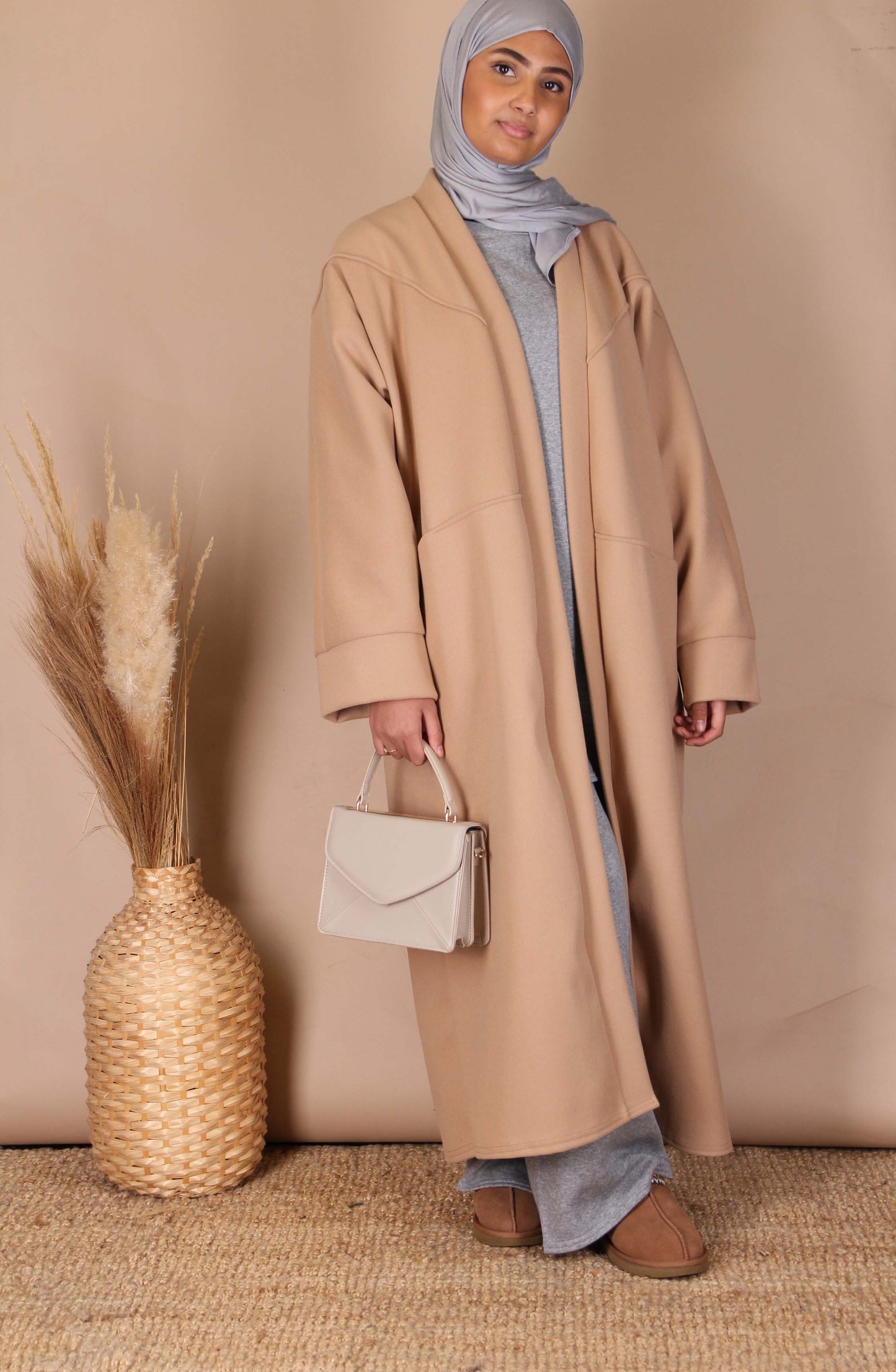 Manteau long oversize - Camel
