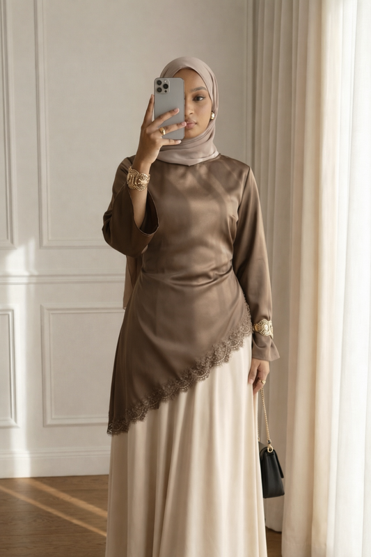 Tunique Iris -  Taupe foncé