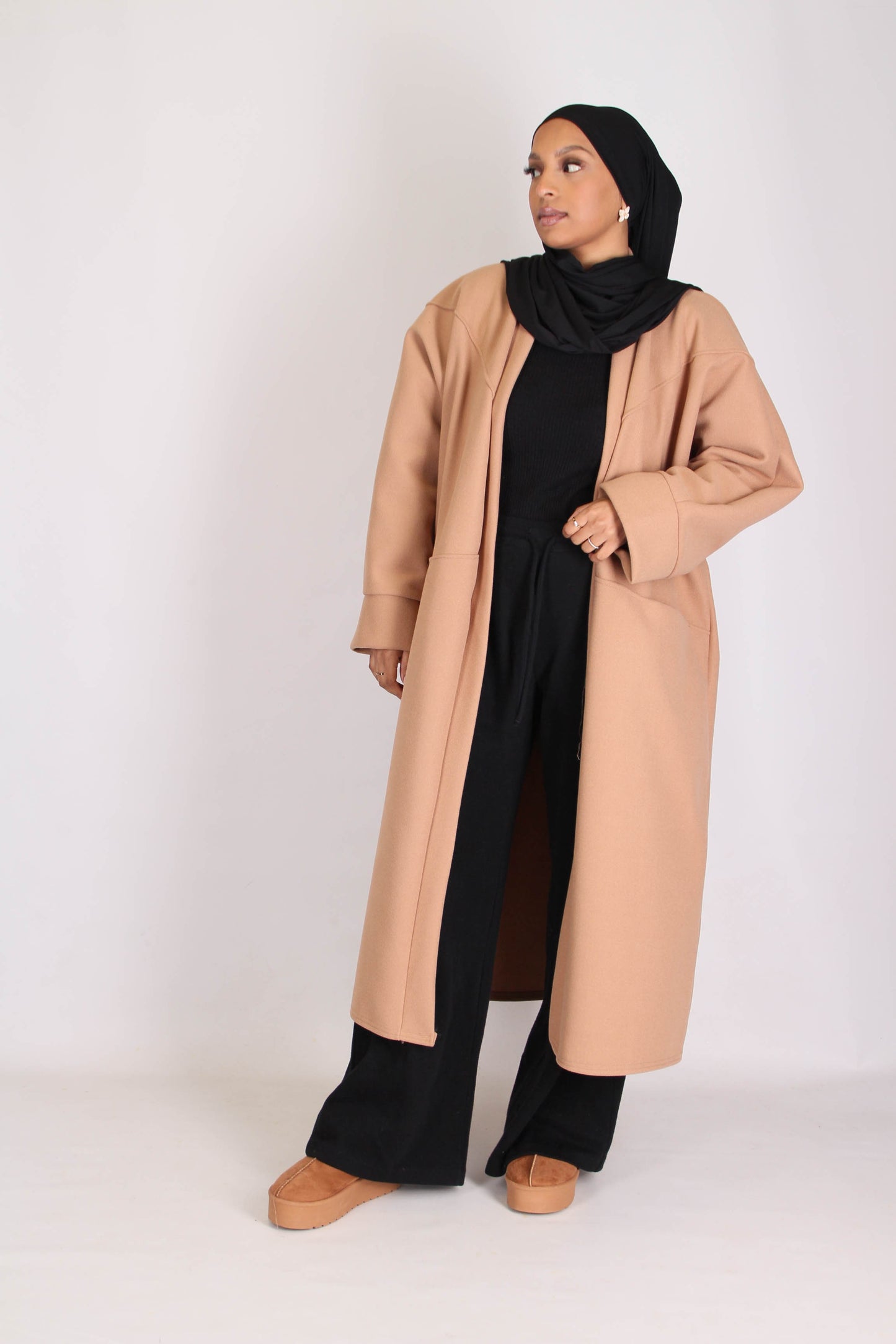 Manteau long oversize - Camel