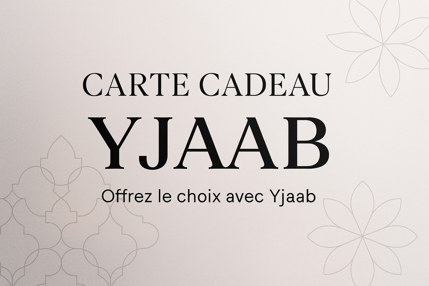 carte- cadeau Yjaab