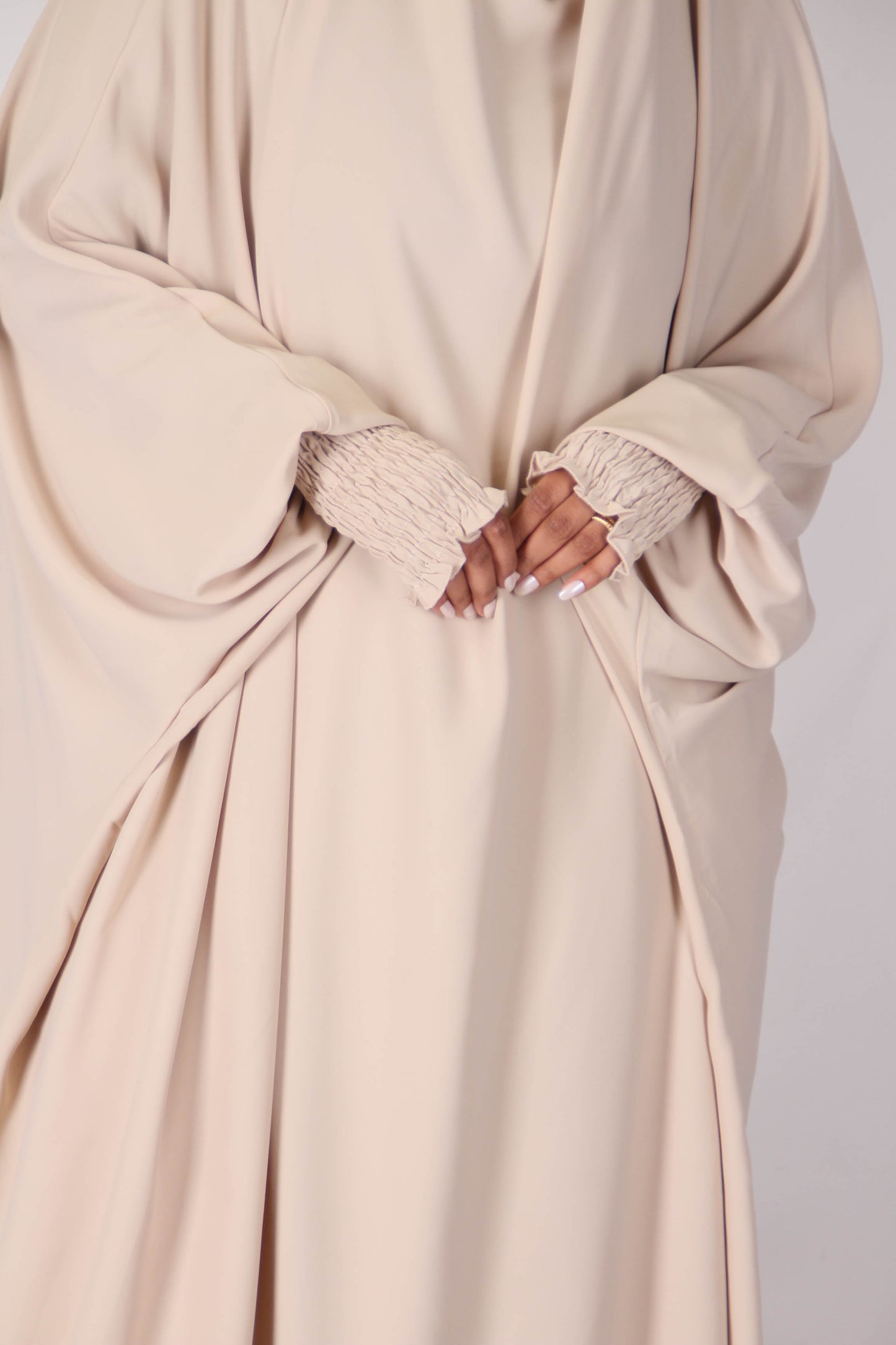 Jilbeb manches tulipe  - Beige