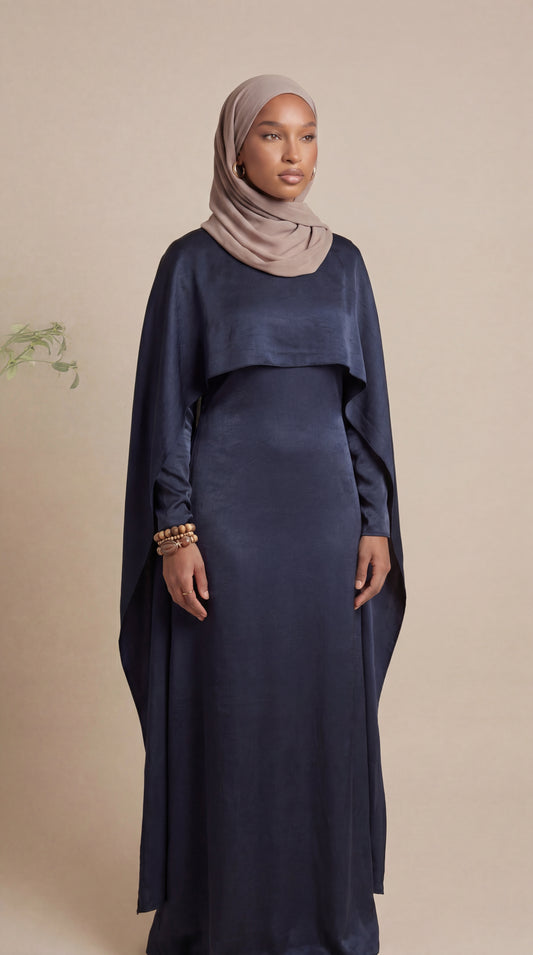 Robe Dahlia - BLeu marine