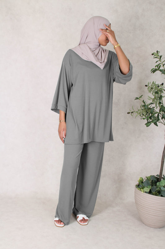 Ensemble Malte - gris anthracite
