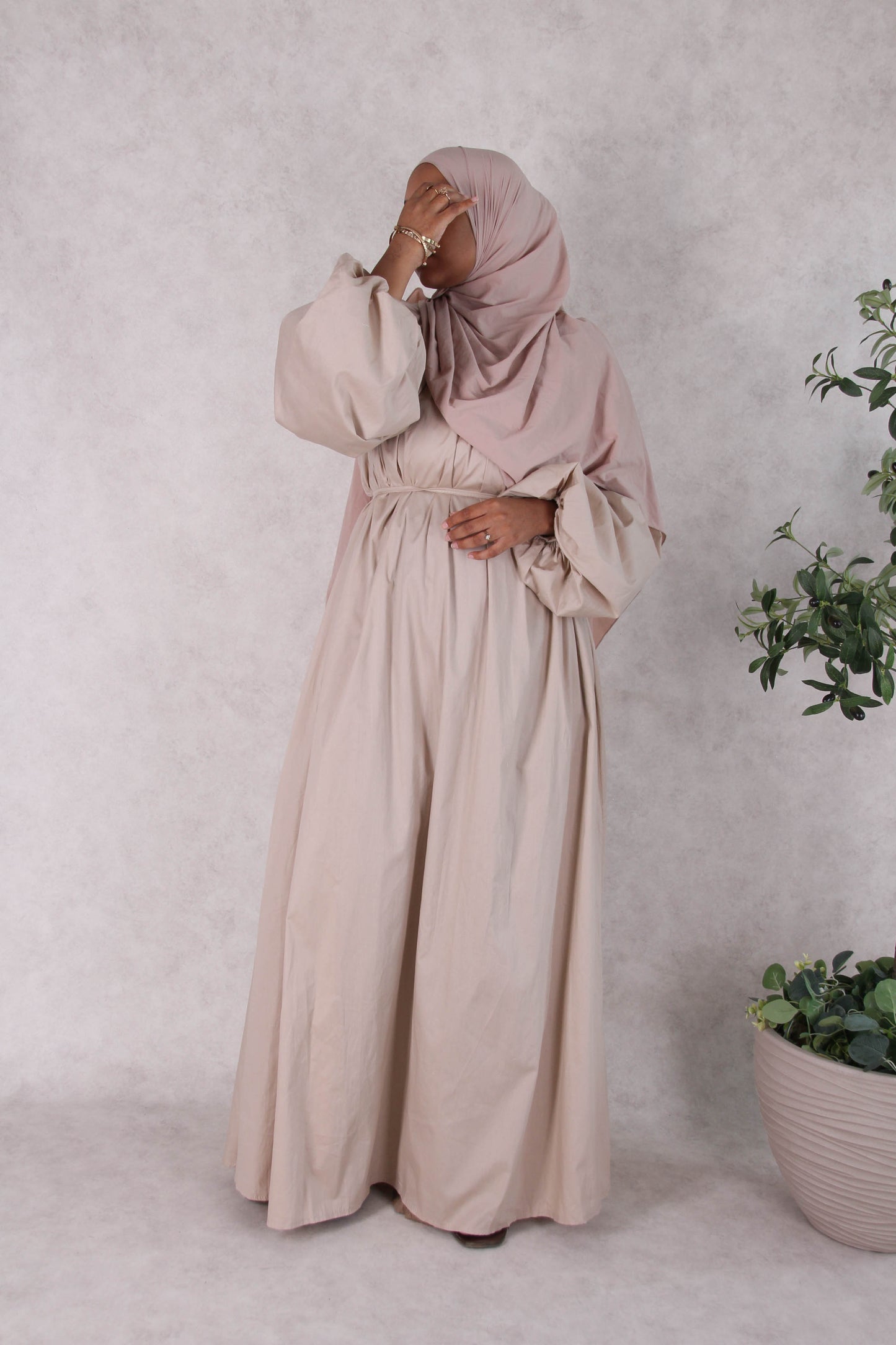 Robe Popeline - Beige
