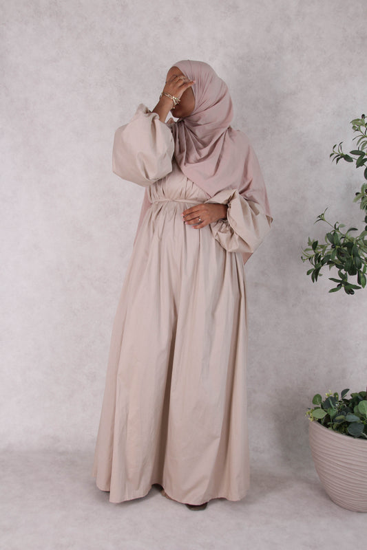 Robe Popeline - Beige