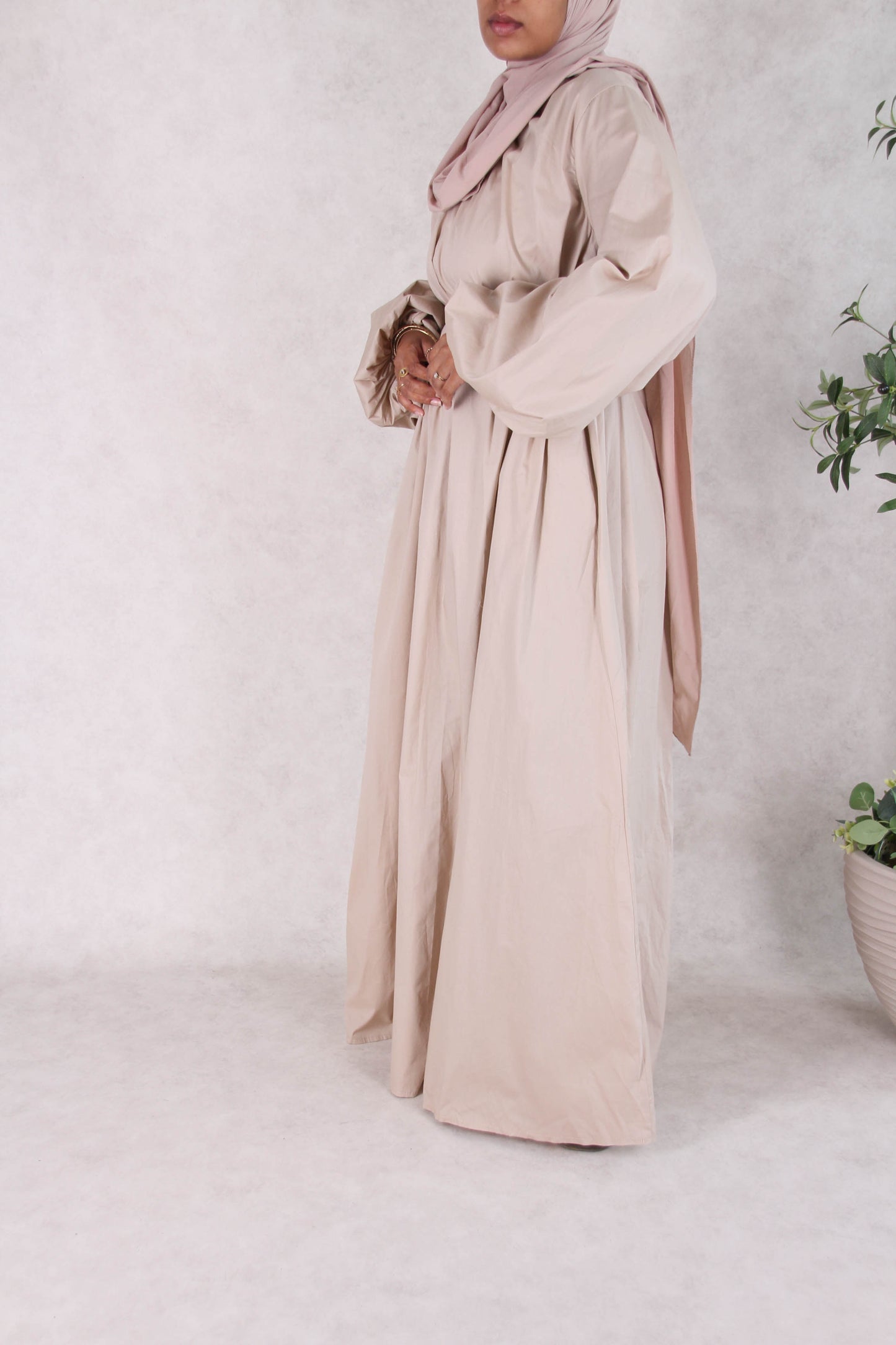 Robe Popeline - Beige