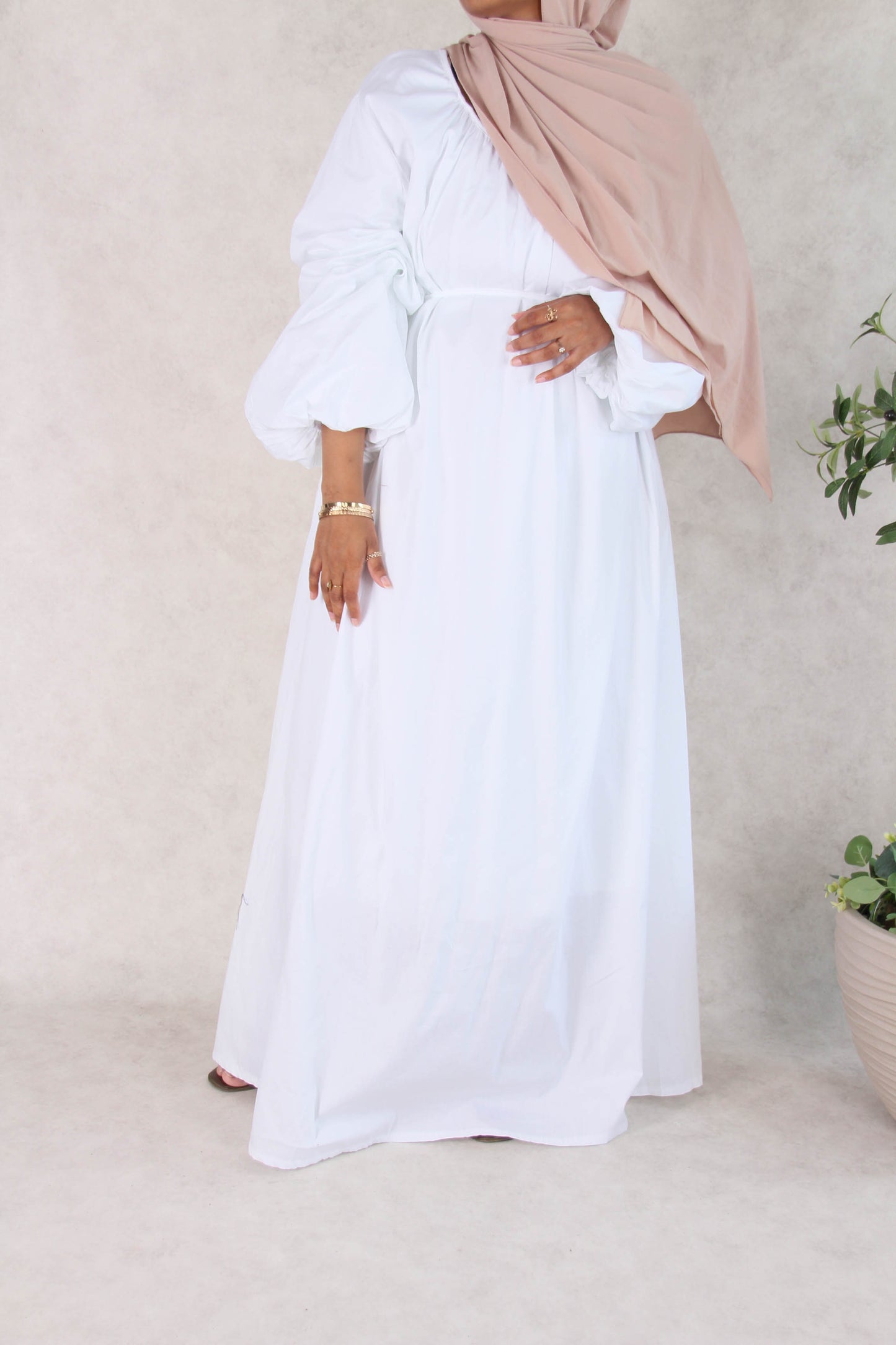 Robe Popeline - Blanc
