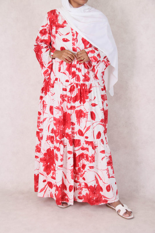 Robe Coton coquelicot