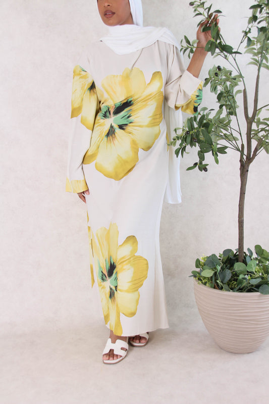 Robe Tahiti - Jaune
