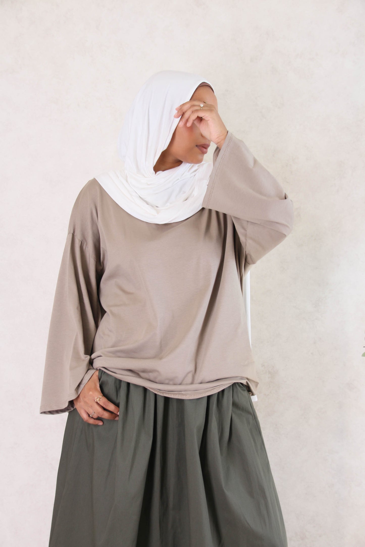 t-shirt coton - Taupe