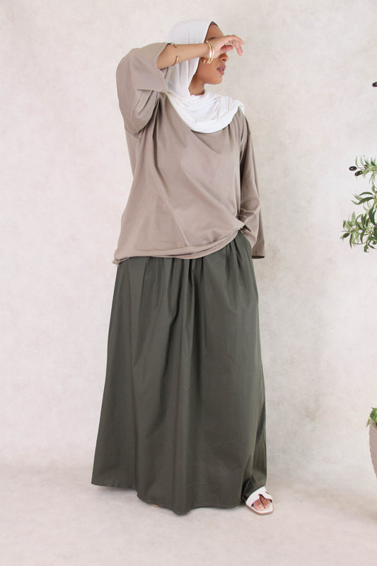 t-shirt coton - Taupe