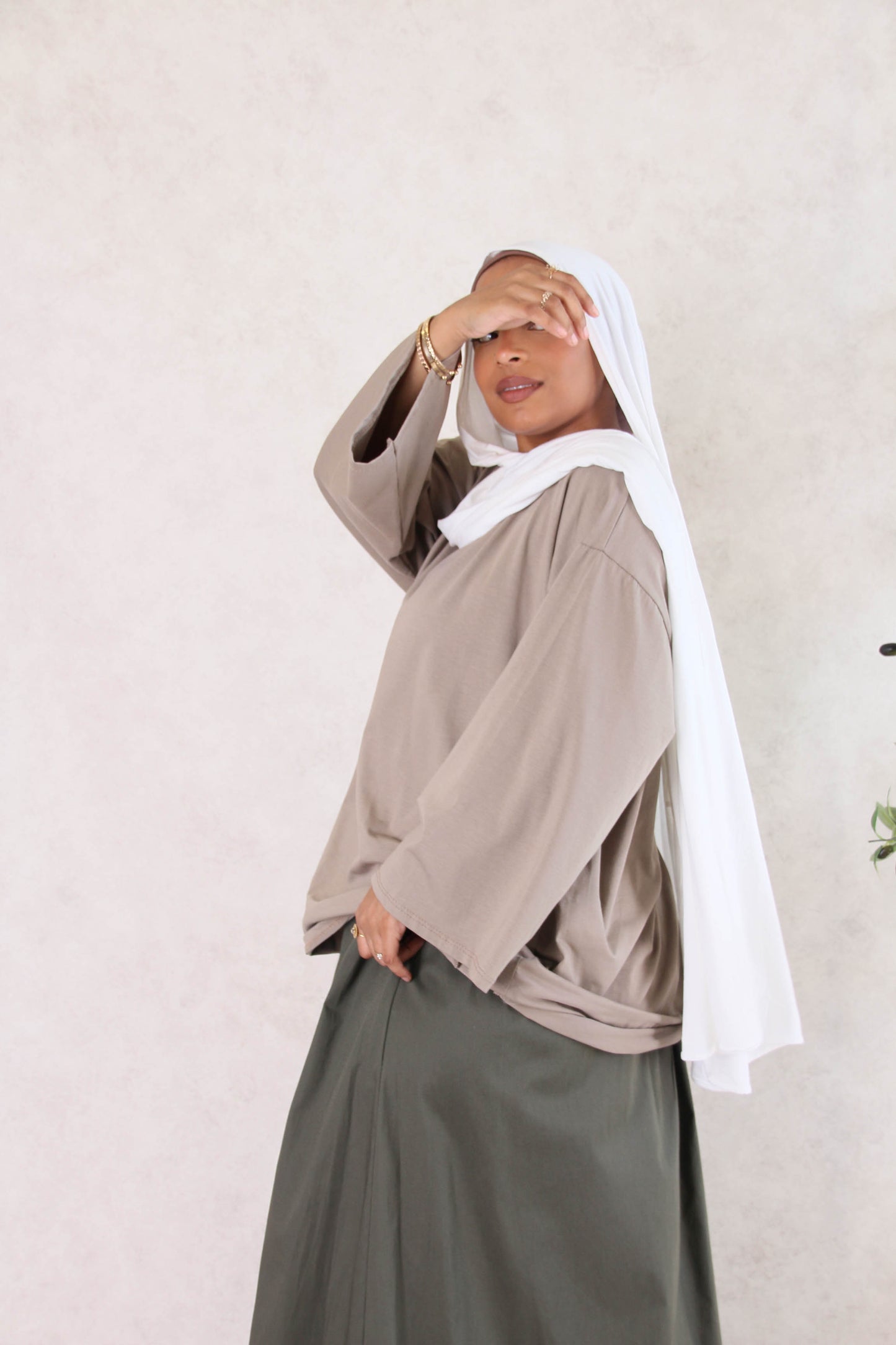 t-shirt coton - Taupe
