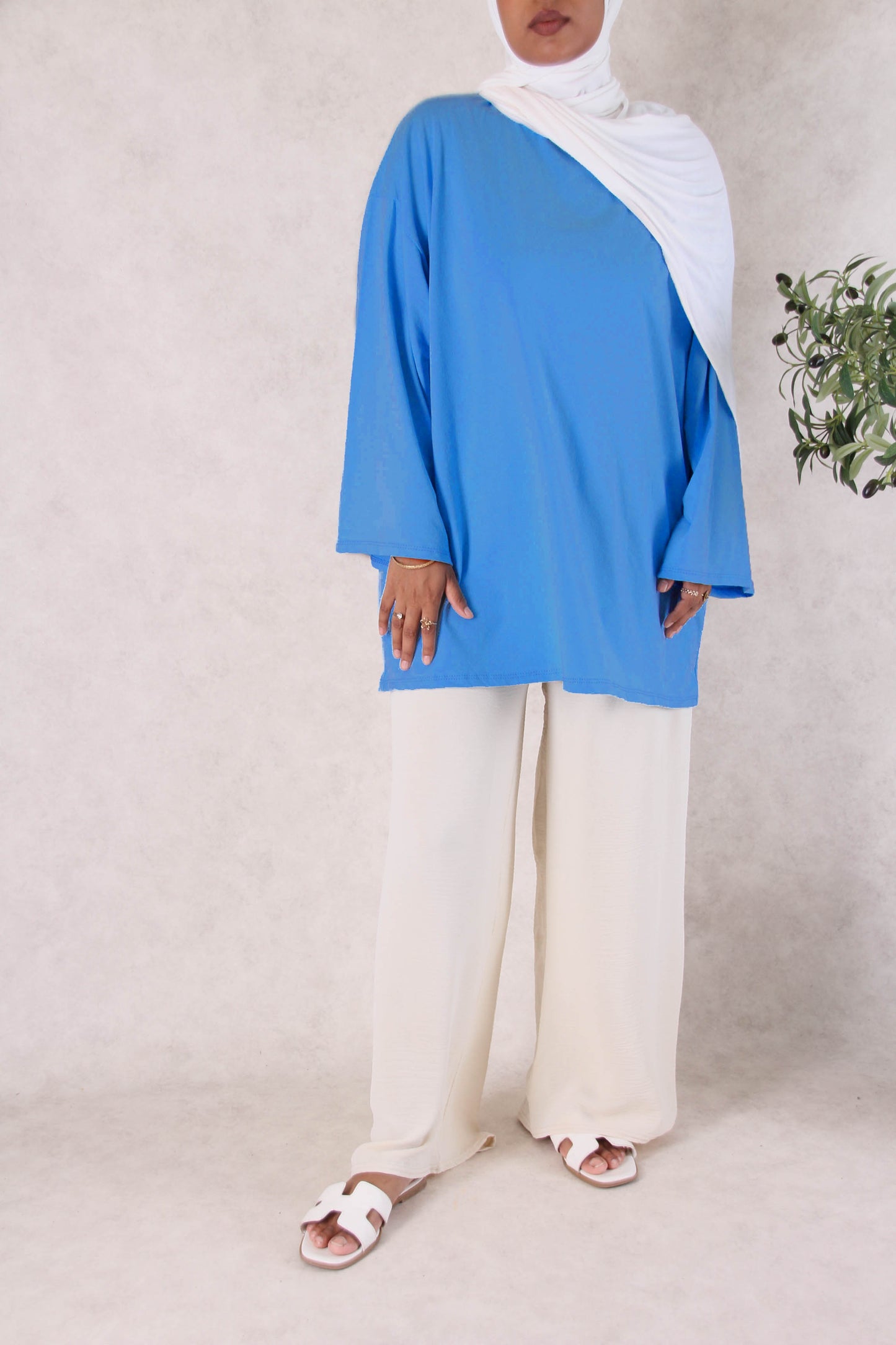 T-shirt coton - Bleu électrique