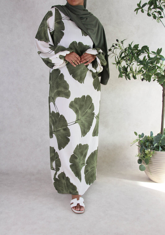 Robe Taha'a Feuilles vertes