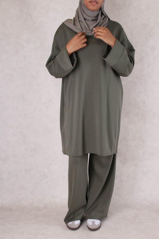 Ensemble long Soft Line - Kaki