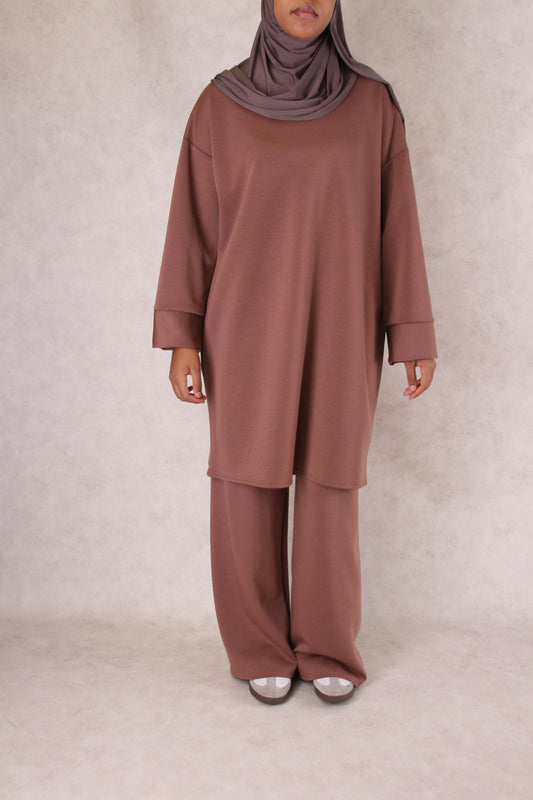 Ensemble long Soft Line - Bois de rose