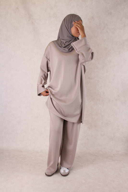 Ensemble long Soft Line - Taupe