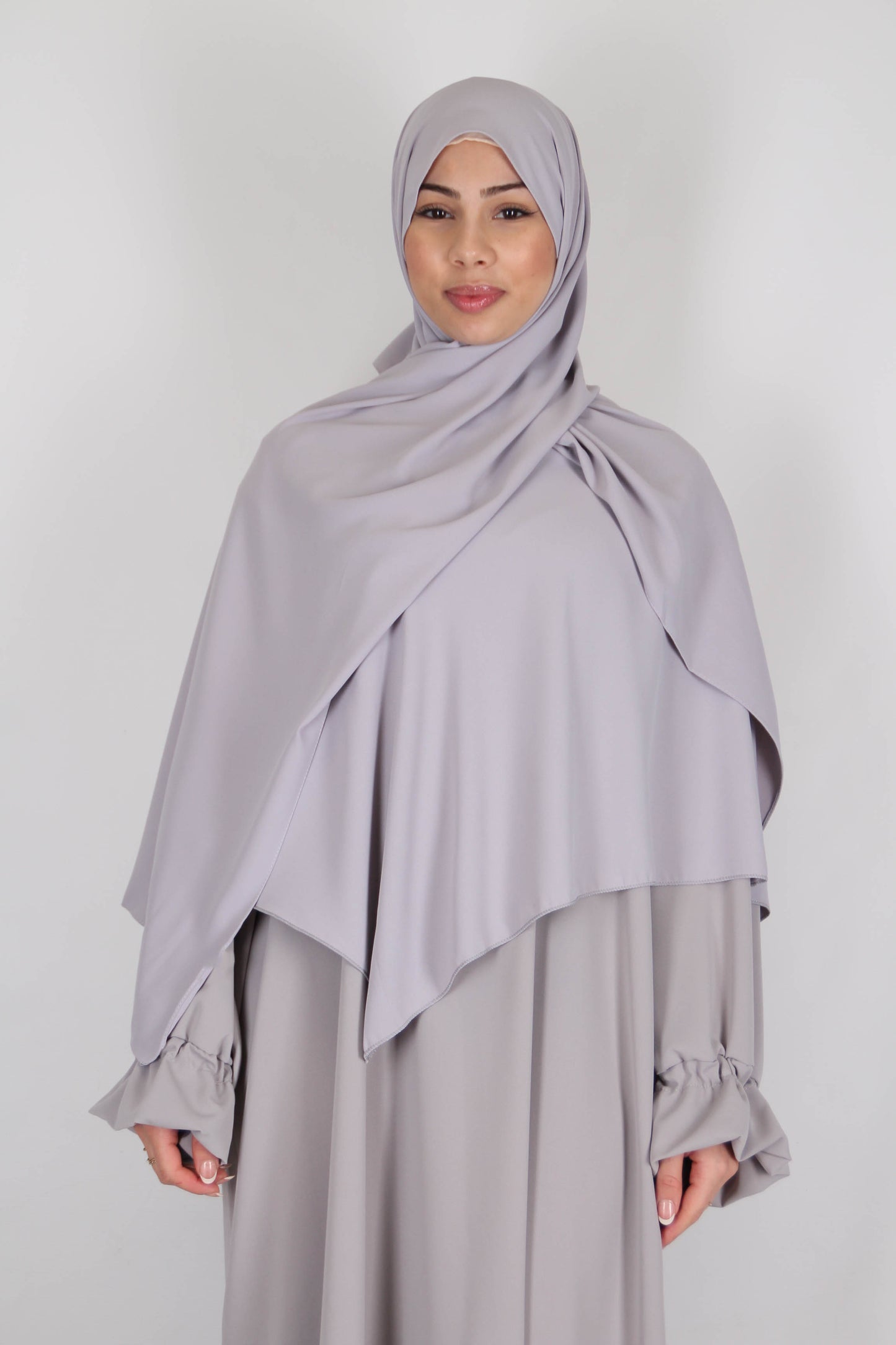 Hijab Malaisien - Gris clair
