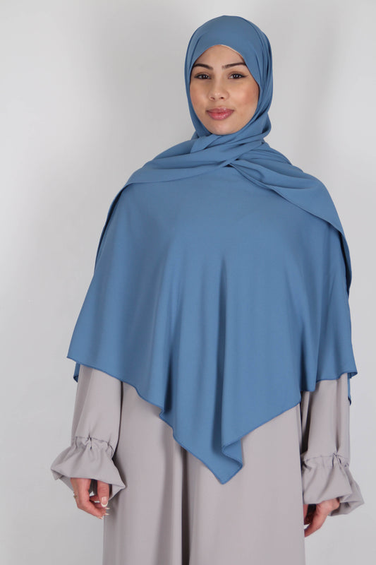 Hijab Malaisien - Bleu pétrole